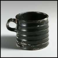 Free download Terracotta mug with horizontal rills free photo or picture to be edited with GIMP online image editor