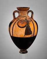 Free download Terracotta Panathenaic prize amphora (jar) free photo or picture to be edited with GIMP online image editor