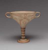 Free download Terracotta stemmed cup with murex decoration free photo or picture to be edited with GIMP online image editor