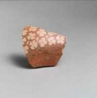 Free download Terracotta vessel fragment with rosettes free photo or picture to be edited with GIMP online image editor