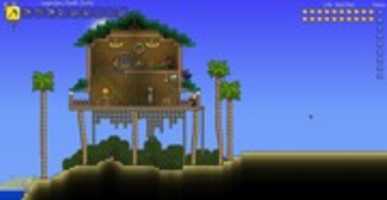 Free download Terraria Beach House - Screenshot free photo or picture to be edited with GIMP online image editor