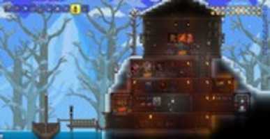 Bezpłatne pobieranie Terraria: Medium Snow Base - Zrzut ekranu bezpłatnego zdjęcia lub obrazu do edycji za pomocą internetowego edytora obrazów GIMP