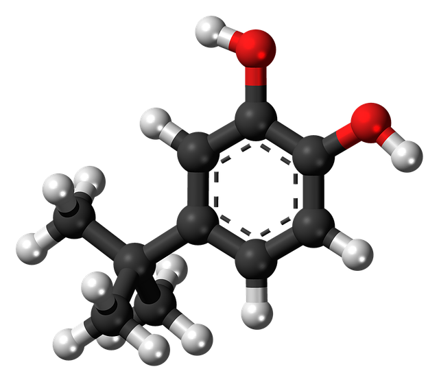 Free download Tert-Butylcatechol Chemistry Atoms -  free illustration to be edited with GIMP free online image editor