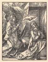 Free download The Annunciation, from The Little Passion free photo or picture to be edited with GIMP online image editor