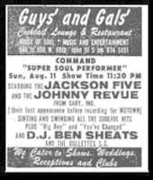 Free download The Jackson 5 Performance in Chicago, Illinois at the Guys and Gals Lounge (August 11, 1968) free photo or picture to be edited with GIMP online image editor