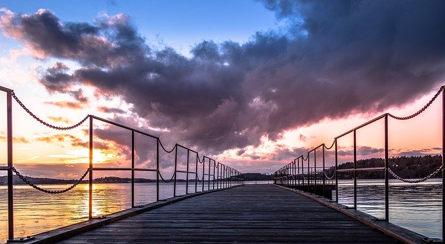 The Pier View Landscape'i ücretsiz indirin - GIMP çevrimiçi resim düzenleyici ile düzenlenecek ücretsiz fotoğraf veya resim