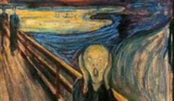 Free download The Scream - painting, cropped, 294x172 free photo or picture to be edited with GIMP online image editor