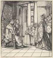 Free download The White King Receiving His Daughter Margaret and the Children of King Philip, from Der Weisskunig free photo or picture to be edited with GIMP online image editor