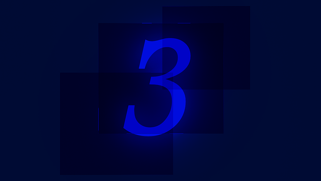 Free download Three 3 Number -  free illustration to be edited with GIMP free online image editor