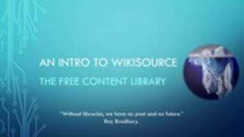 Free download Thumbnail of Introduction to Wikisource: The Free Content Library free photo or picture to be edited with GIMP online image editor