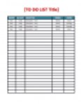 Scarica gratuitamente il modello To Do List Modello Microsoft Word, Excel o Powerpoint gratuito per essere modificato con LibreOffice online o OpenOffice Desktop online