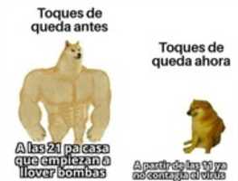 Free download Toques de queda antes vs Toques de queda en el 2020 [ Meme ] free photo or picture to be edited with GIMP online image editor