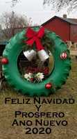 Free download Tractor Tire Christmas Wreath! Merry Christmas 2019 and Happy New Year 2020! free photo or picture to be edited with GIMP online image editor