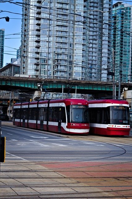 Free download tram streetcar city road free picture to be edited with GIMP free online image editor