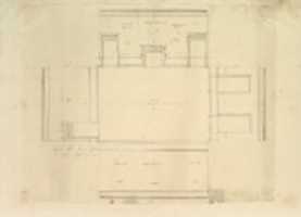 Free download Treasury House, 10 Downing Street, London: Plan of the End Room Below (Northwest Corner Room, First Floor) free photo or picture to be edited with GIMP online image editor