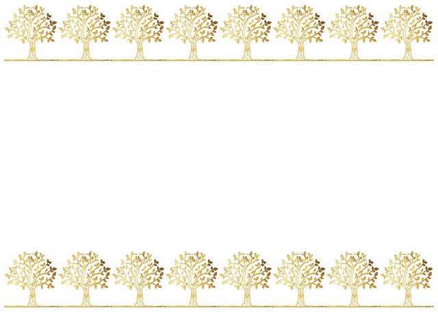 Free download Trees Decoration A4 -  free illustration to be edited with GIMP free online image editor