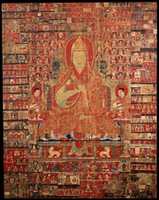 Free download Tsongkapa, Thangka From Tibet In The 15th Century, Painting On Cloth free photo or picture to be edited with GIMP online image editor