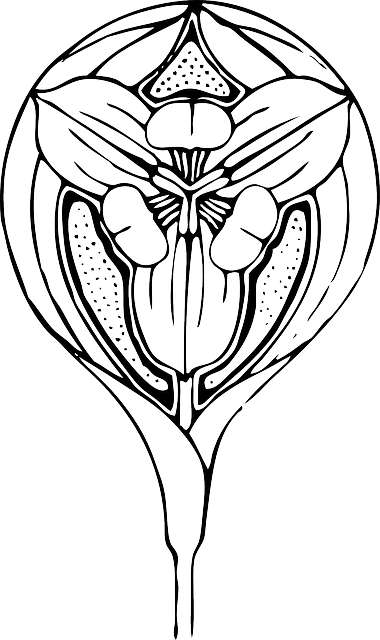 Free download Tulip Flower Art Deco - Free vector graphic on Pixabay free illustration to be edited with GIMP free online image editor