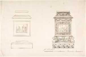 Free download Two pedestals with classical scenes free photo or picture to be edited with GIMP online image editor