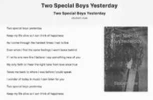 Free download Two Special Boys Yesterday free photo or picture to be edited with GIMP online image editor