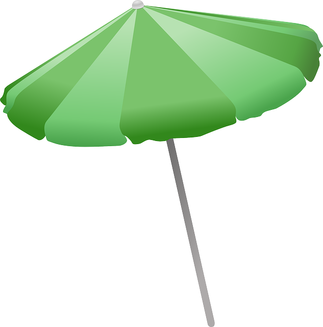 Free download Umbrella Green Beach - Free vector graphic on Pixabay free illustration to be edited with GIMP free online image editor