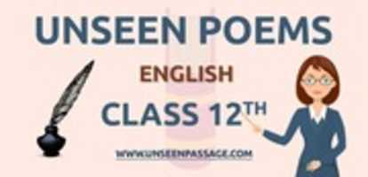 Free download Unseen Poem For Class 12 In English.jpg free photo or picture to be edited with GIMP online image editor