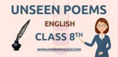 Free download Unseen Poem For Class 8 In English free photo or picture to be edited with GIMP online image editor