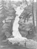 Free download Upper Falls of Solomons Creek (after an Engraving in The Port Folio Magazine, December 1809) free photo or picture to be edited with GIMP online image editor