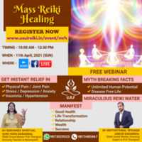 Free download URF Mass Reiki Healing Free Webinar Instagram Post free photo or picture to be edited with GIMP online image editor