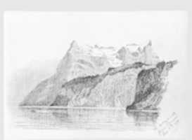 Free download Uri Rothstock from Brunnen (from Switzerland 1870 Sketchbook) free photo or picture to be edited with GIMP online image editor