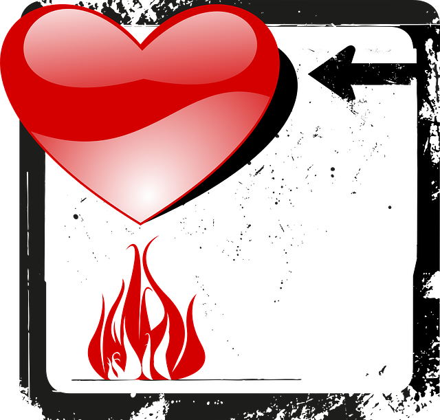 Free download Valentine Heart Fire - Free vector graphic on Pixabay free illustration to be edited with GIMP free online image editor