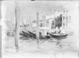 Free download Venetian Scene (Four Gondolas) free photo or picture to be edited with GIMP online image editor