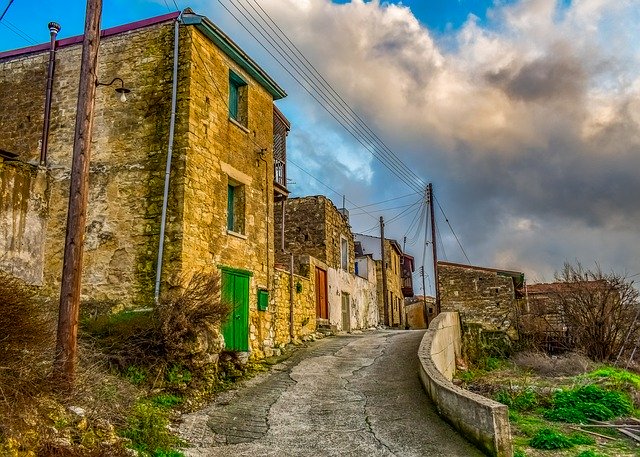 Free download Village Street Architecture free photo template to be edited with GIMP online image editor