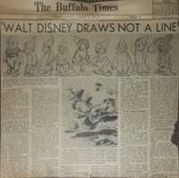 Free download Walt Disney Draws Not A Line (The Buffalo Times, 1938-03-04) free photo or picture to be edited with GIMP online image editor