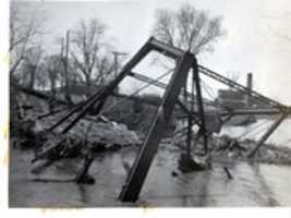 Free download Washed Out 7th Street Bridge In Fairbury, Illinois, On April 19, 1920 , Photo 3 free photo or picture to be edited with GIMP online image editor