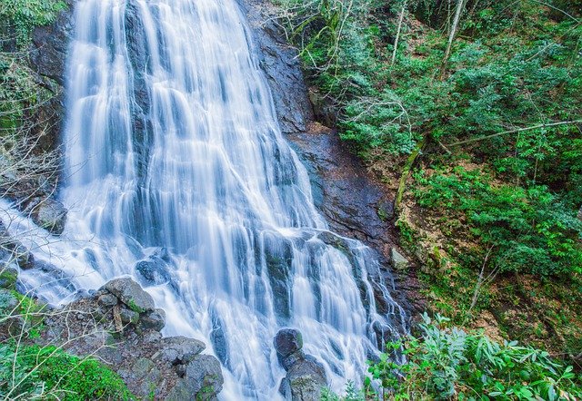 Free download waterfall nature view dd falls free picture to be edited with GIMP free online image editor