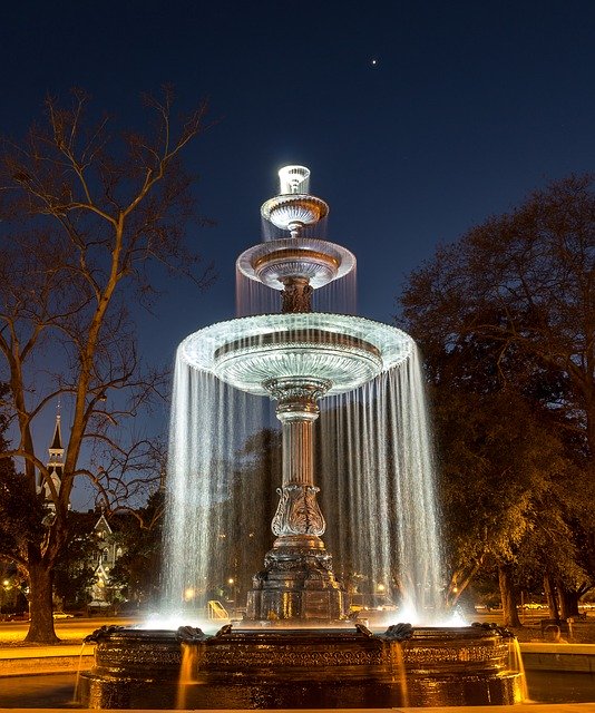 Free download Water Fountain Spraying free photo template to be edited with GIMP online image editor