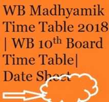 Free download WB Madhyamik Time Table 2018|, WB 10th Board Time Table free photo or picture to be edited with GIMP online image editor