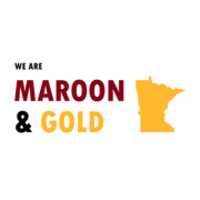 Free download We Are Maroon And Gold Logo free photo or picture to be edited with GIMP online image editor