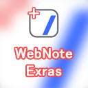 WebNote Extras  screen for extension Chrome web store in OffiDocs Chromium