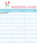 Free download Wedding Guest List Template 1 DOC, XLS or PPT template free to be edited with LibreOffice online or OpenOffice Desktop online