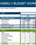 Free download Weekly Budget Spreadsheet DOC, XLS or PPT template free to be edited with LibreOffice online or OpenOffice Desktop online