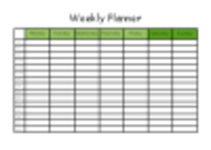 Free download Weekly planner Microsoft Word, Excel or Powerpoint template free to be edited with LibreOffice online or OpenOffice Desktop online