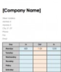 Free download Weekly Timecard Template DOC, XLS or PPT template free to be edited with LibreOffice online or OpenOffice Desktop online