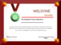 Download gratuito Well Done Award Certificate Template DOC, XLS o PPT template gratuito da modificare con LibreOffice online o OpenOffice Desktop online