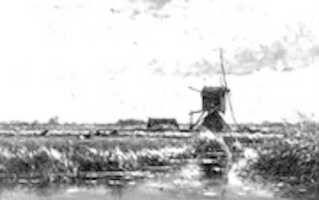 Free download Willem Roelofs Polder Landscape With Windmill Near Abcoude ( Modified) free photo or picture to be edited with GIMP online image editor