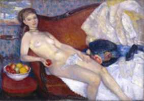 Free download William Glackens, Nude With Apple free photo or picture to be edited with GIMP online image editor