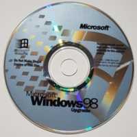 Free download Windows 98 upgrade disk and sleeve free photo or picture to be edited with GIMP online image editor