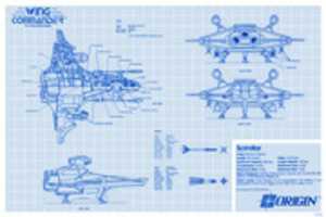 Wing Commander Blueprint Scimitar door OffiDocs voor