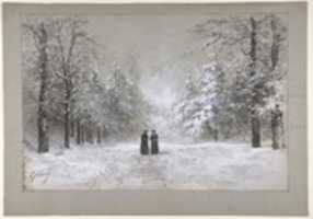 Free download Winter Scene with Two Men free photo or picture to be edited with GIMP online image editor